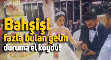 Düğünde, damadın pastacıya verdiği bahşişe müdahale eden gelin