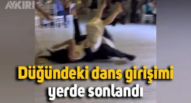 Düğündeki dans girişimi yerde sonlandı