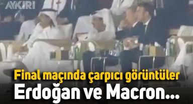Dünya Kupası finalinde Erdoğan ve Macron'un çarpıcı görüntüleri