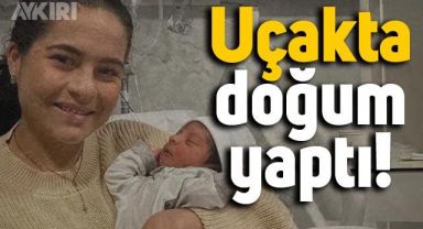 Ekvador'dan Hollanda'ya giden uçakta doğum yapan kadın