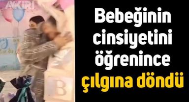 Erkek çocuğu olacağını öğrenen adam, ortalığı birbirine kattı