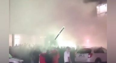 Fas'ın, Dünya Kupası'nda bir üst tura yükseldi: Fas'lı taraftarlar İstanbul 4.Levent'te böyle kutladı