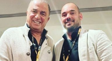 Fatih Terim ve Sneijder, Katar'da buluştu