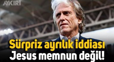 Fenerbahçe'de sürpriz ayrılık iddiası: Jorge Jesus performansından memnun değil