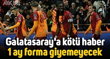 Galatasaray'a kötü haber: 1 ay forma giyemeyecek
