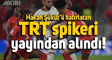 Hakan Şükür'ün golünü hatırlatan TRT spikeri yayından alındı