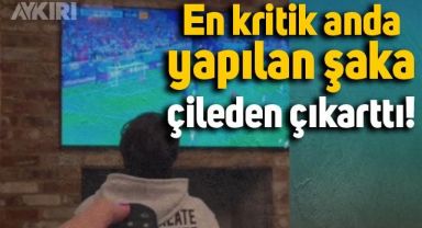 İngiltere-ABD maçını izleyen taraftara yapılan televizyon kapatma şakası