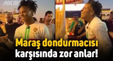 IShowSpeed, Katar'da Maraş dondurmacısı karşısında zor anlar yaşadı