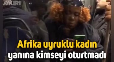 İstanbul'da Afrika uyruklu kadın metrobüste yanına kimseyi oturtmadı