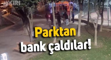 İstanbul'da belediyenin parka koyduğu bankı çaldılar