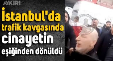 İstanbul'da trafik kavgasında eşinin yanında bıçak çektiler
