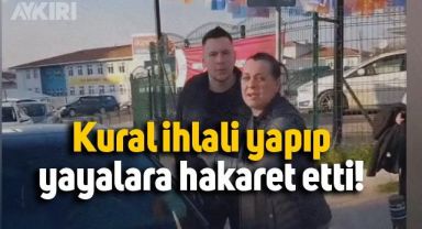 İstanbul Kavacık'ta, sürücü ve yaya arasında yaşananlar böyle kaydedildi