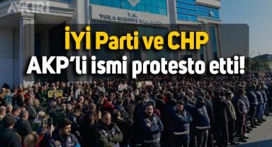 İYİ Parti ve CHP, AKP'li Tuzla Belediye Meclis üyesi Türel Ağyol'u protesto etti