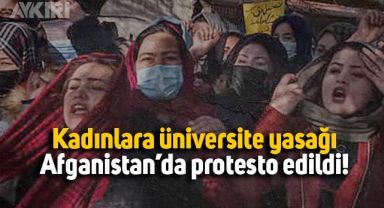 Kadınların üniversite yasağı, Afganistan'da böyle protesto edildi