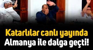 Katarlılar, Dünya Kupası'ndan elenen Almanya ile canlı yayında dalga geçti