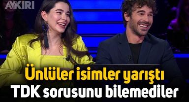 Kim Milyoner Olmak İster'de ünlü isimler yarıştı: TDK sorusunu bilemeyince çekildiler