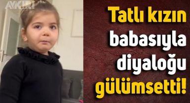 Küçük kızın babasıyla yaşadığı kilo diyaloğu izleyenleri gülümsetti