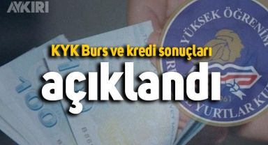 KYK burs ve kredi sonuçları açıklandı