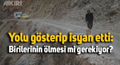 Malatya Darende'de mahalleye giden tek yol çöktü