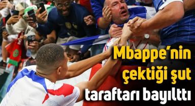 Mbappe'nin çektiği şut taraftara geldi, baygınlık geçirdi