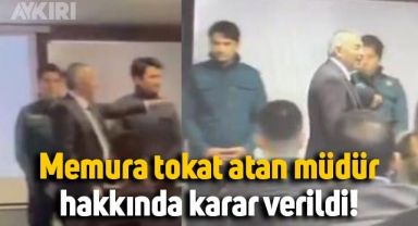 Memura tokat atan gümrük müdürü açığa alındı