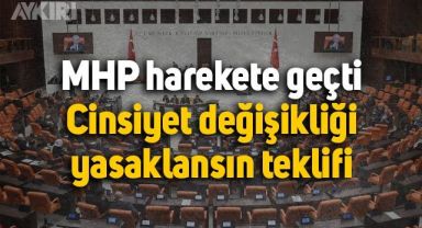 MHP'den cinsiyet değişikliği yasaklansın teklifi