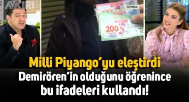 Milli Piyango'yu eleştiren Hakan Ural, Demirören'e ait olduğunu öğrenince böyle konuştu