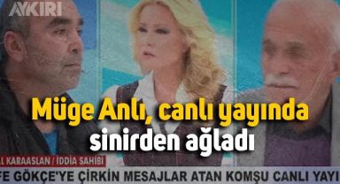 Müge Anlı, canlı yayında sinirden ağladı