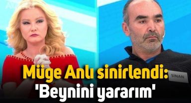 Müge Anlı canlı yayında sinirlendi: Beynini yararım