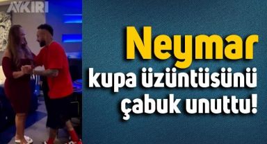 Neymar'ın annesi ile dans ettiği anlar