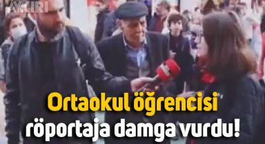 Ortaokul öğrencisi sokak röportajına damga vurdu: Biz ne yiyeceğiz? Açız biz