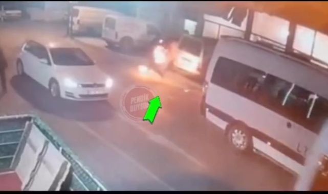 Pendik'te sobaya tiner kutusunu atan genç son anda kurtuldu