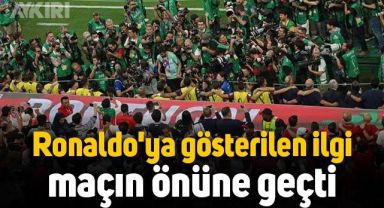 Portekiz İsviçre maçında Ronaldo'ya gösterilen ilgi maçın önüne geçti