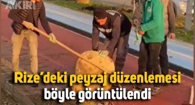 Rize sahildeki peyzaj düzenlemesi böyle görüntülendi