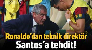 Ronaldo’dan Portekiz teknik direktörüne tehdit: Kampı terk ederim