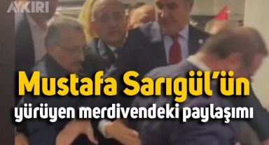 Sarıgül'ün yürüyen merdiven paylaşımında yaşananlar böyle kaydedildi