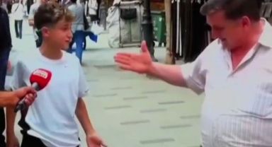 Sokak röportajında ekonomiyi öven vatandaşa çocuklar böyle tepki gösterdi