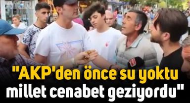 Sokak röportajında söylendi: