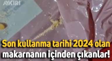 Son kullanma tarihi 2024 olan makarnanın içinden çıkanlar