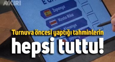 Spor yorumcusu Mehmet Demirkol'un Dünya Kupası tahminleri tuttu