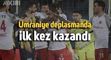 Ümraniyespor, ilk deplasman galibiyetini aldı 