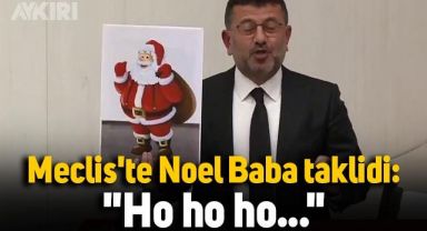 Veli Ağbaba'dan Meclis'te Noel Baba taklidi: