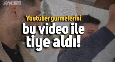 Youtuber gurmelerini çektiği video ile tiye alan genç