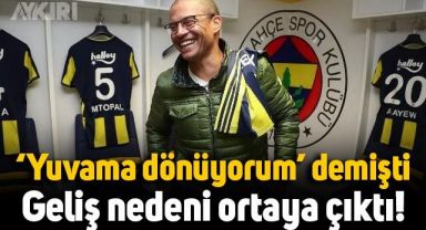 'Yuvama dönüyorum' demişti: Alex de Souza'nın Türkiye'ye geliş nedeni ortaya çıktı