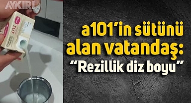 a101'in sütünü alan vatandaş: Rezillik diz boyu