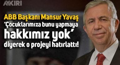 ABB Başkanı Mansur Yavaş küçük çocuğun 