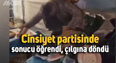 Cinsiyet partisinde erkek çocuğu olacağını öğrenen adam yaptıklarıyla şaşırttı