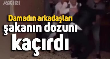 Damadın arkadaşlarından, kemerli yumruklu şaka