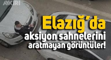 Elazığ'da husumetli iki kişinin silahlı kavgası kameralara yansıdı