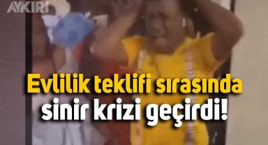 Evlilik teklifi aldığı sırada sinir krizi geçiren kadın